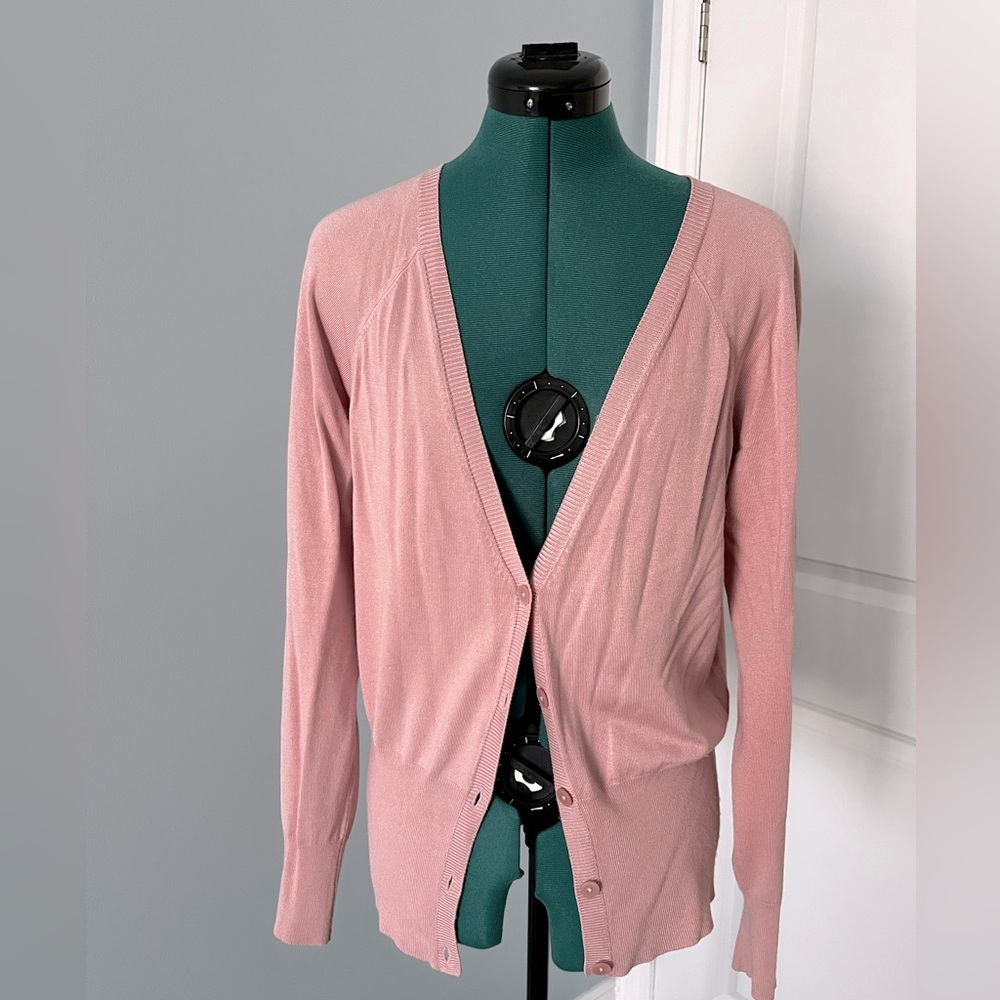Lightweight bubble gum pink cardigan
